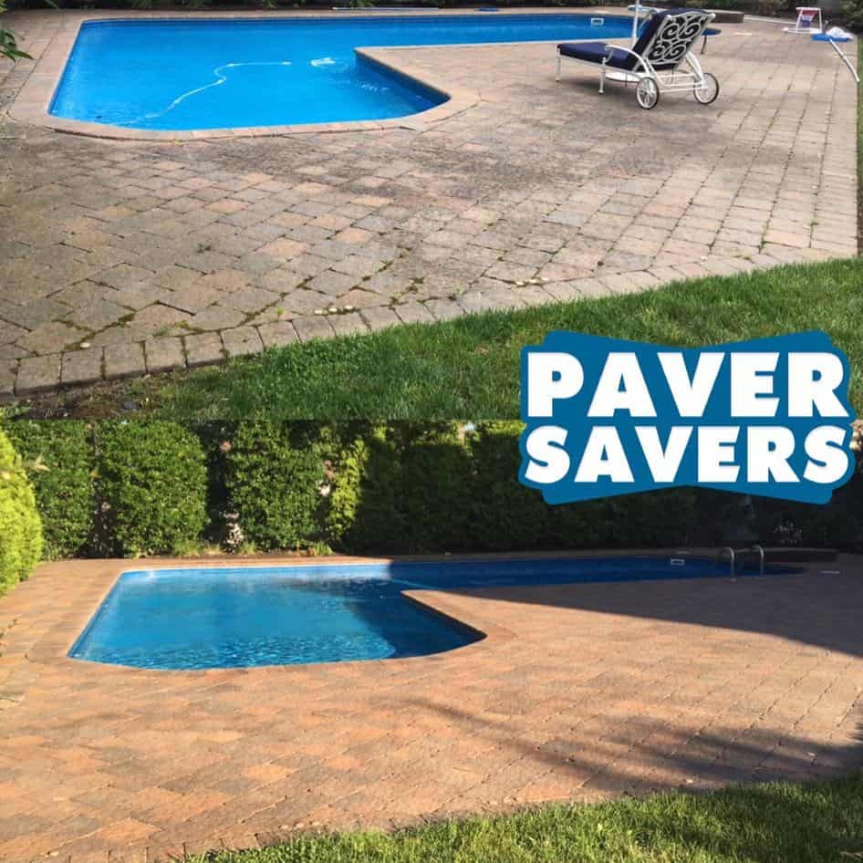 Paver Cleaning Before and After